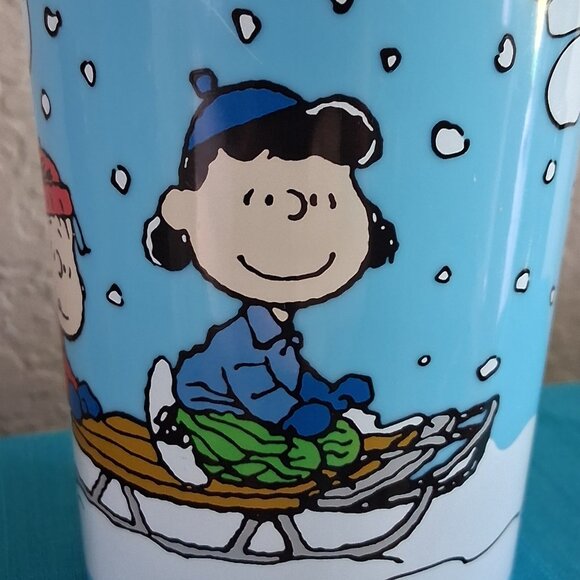 ZAK Winter Themed Peanuts Gang 12oz Drink Tumbler - Picture 7 of 16